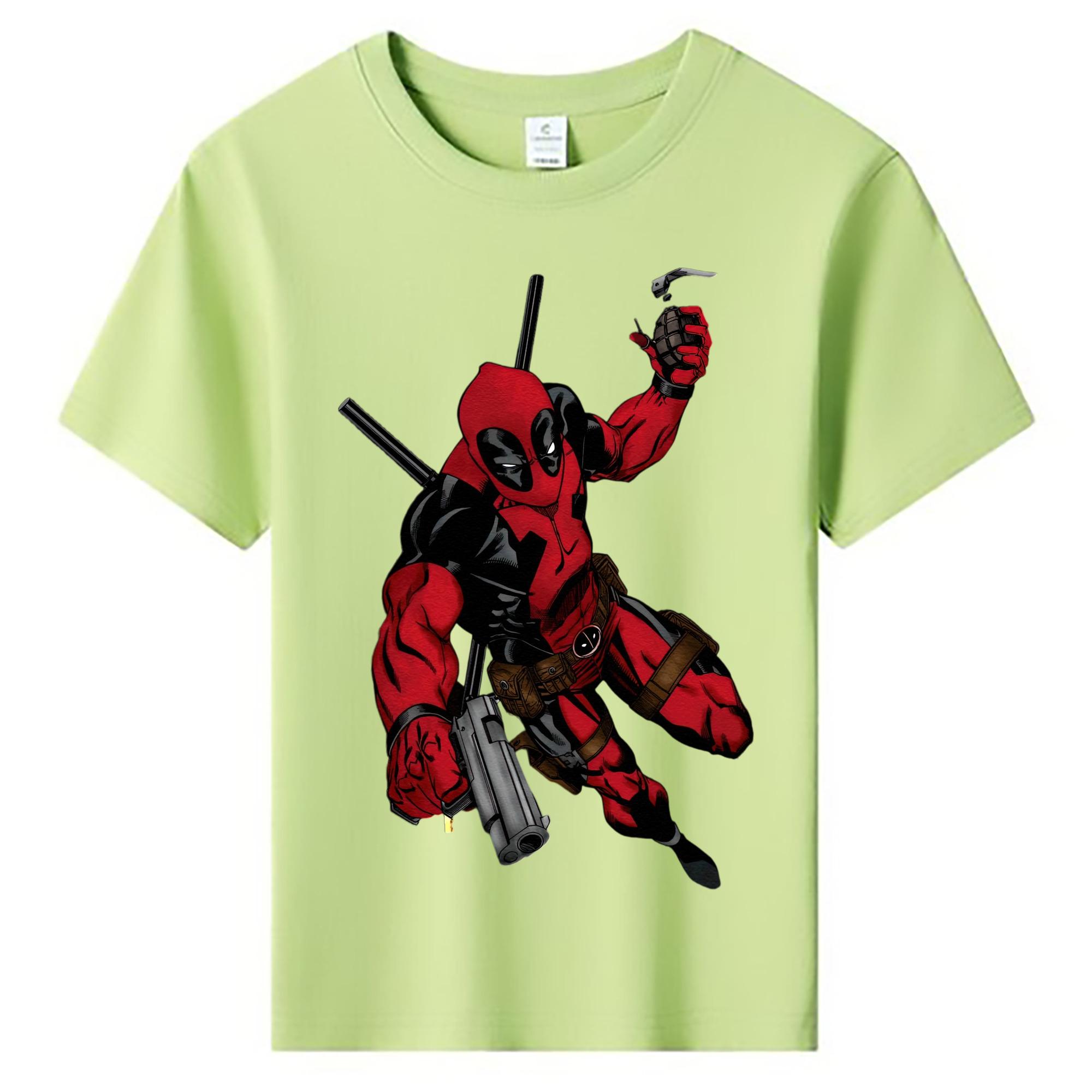 （画像用） Deadpool デッドプール 綿100％キッズTシャツ（フロントプリント）